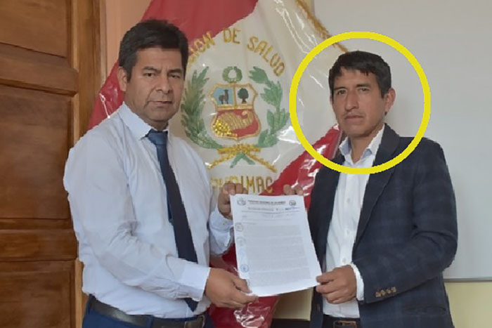 Exdirector de la Red de Salud de Cotabambas denunciado por violación sexual en agravio de enfermera